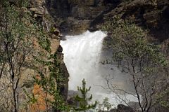 12 Lower Part Of White Falls From Berg Trail At Mount Robson.jpg